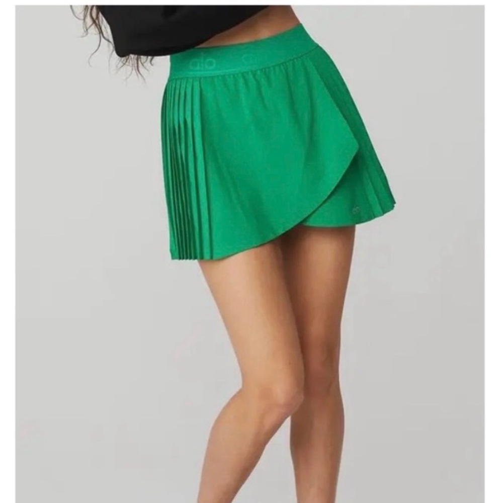 Alo Aces Tennis Skirt Emerald Green Sz small